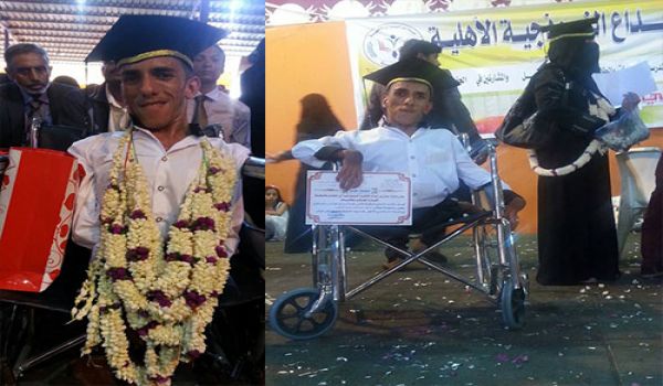 ماجد النقيب.. تفوق وحصد المراكز الاولى رغم الاعاقة